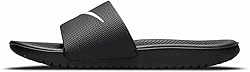 NIKE Kids' Kawa Slide Sandal, Black/White, 3 M US