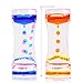 BESTOMZ 2 Pack Liquid Motion Bubbler Timer for Sensory Play, Colored Oil Hourglass Relaxation Toy