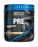 360PRE Energy Powder Fat Burner & Pre Workout Energy Supplement, Great Taste & No Side Effects! 40 Servings, Gain Muscle Fast, Lose Fat Gain Muscle For Men Or Women, Weight Lifting Supplements, 360CUT