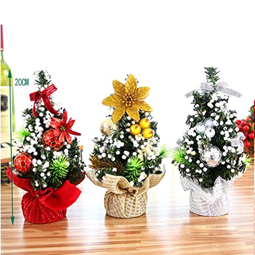 Hot Selling Merry Christmas Tree, Keepfit Home Bedroom Office Desk Decoration Toy Xmas Gift for Children (Gold) - Thumbnail 2
