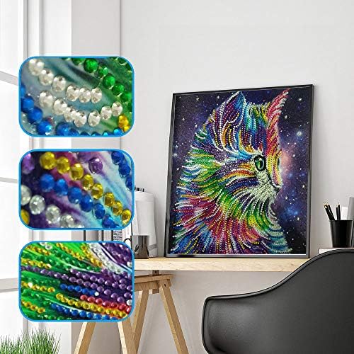 Special Shaped Diamond Painting DIY 5D Partial Drill Cross Stitch Kits Crystal,Cat Embroidery Paintings Rhinestone Pasted Cross Stitch Craft Art