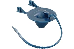 EZ-FLO Eastman 48551 Universal Toilet Tank Flapper with Fiber Strap, 2 inch, Blue