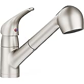 PROFLO PFXC5157 1.5 GPM Single Hole Pull Out Kitchen Faucet - Brushed Nickel