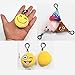 Emoji Keychains Plush Mini Pillow for Home Decoration/Kids Birthday Party Supplies Favor/Novel Toy/Party Bag Filler/Camp Prize Classroom Carnivals Reward for Girls and Boys, 20 Pack