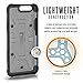 URBAN ARMOR GEAR [UAG Huawei P10 Plus [5.5-inch Screen] Plasma Feather-Light Rugged [Ash] Military Drop Tested Phone Case