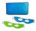 Eye Mask 2 Pack, De-Stress and Revitalize, Flex Gel Beauty Face Beads Best for Dark Under Circles, Puffy Eyes, Headaches, Migraines, Sinusitis, Soothing Cold, Hot, Night Sleep Spa Wrap Cold Eye Mask