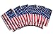QualityPerfection 6 American Flag in The Wind Neoprene Collapsible 16oz Tall Can Coolers Party Drink Beer coolie Coolies Sleeves (USA Flag Wind, 6)
