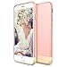 iPhone 6S Case - Maxboost [Vibrance S] iPhone 6 6S Case (4.7 Inch) Slider Style Protective SOFT-Interior Scratch Protection Finished Hard Cases Cover - Rose / Champagne Gold