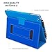 Snugg iPad 3 & 4 Case - Smart Cover with Flip Stand (Electric Blue Leather) for Apple iPad 3 and 4