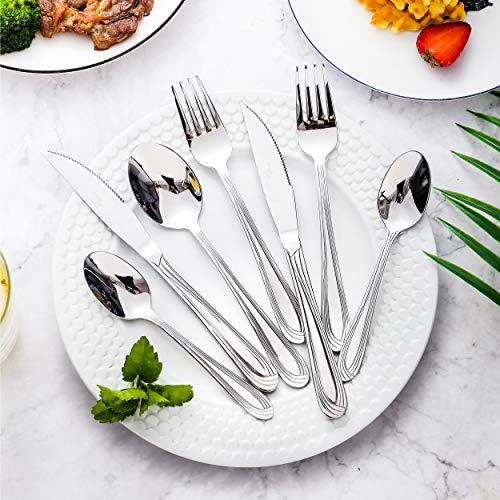 Avalon 24Piece Silverware Set, High Grade 18/10 Stainless Steel