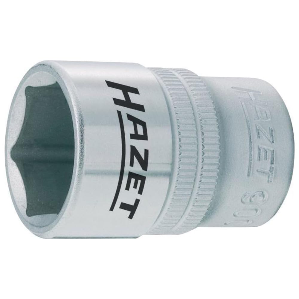 HAZET 900-8 38 mm 6-Point Hexagon Traction Profile Socket - Chrome-Plated/Polished