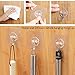 UPINS 24 PCS Adhesive Wall Hooks Heavy Duty Hangers Without Nails Transparent Seamless Hooks Adhesive Toothbrush Holder Utility Hooks for Hanging Bathroom Kitchen Office