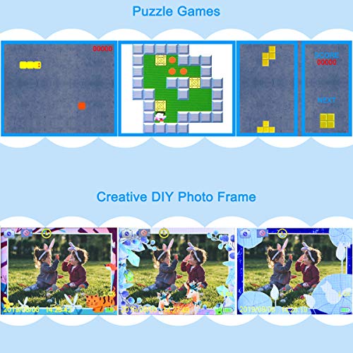 GREPRO Kinder Kamera, 2.0”Display Digitalkamera Kinder (Blau or Rosa Wählen) Geschenke für 3 4 5 6 8 7 9 Jahre Jungen… – Bild 5