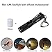Mini AAA Keychain flashlight K3,high bright 150 lumens 3 levels,as small flashlight caplight camplight tablelight,waterproof torch for EDC,reading,sleep,dog walking,camping,hiking, Emergency primary