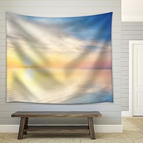 Beautiful Seascape Composition of Nature - Fabric Wall Tapestry Home Decor - 51x60 inches