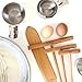 The ORIGINAL Crepe Spreader and Spatula Kit - 2 Piece Set (7” Spreader and 14” Spatula) Convenient Size to Fit Large Crepe Pan Maker | All Natural Beechwood Construction only From Indigo True Company