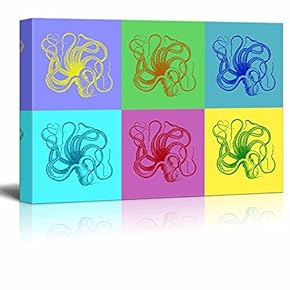 Multi Color Pop Art with Octopus
