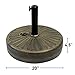 EasyGo Round Umbrella Base Weight � Black Finish �50 Pound Water or Sand Weighted Plastic Universal Stand