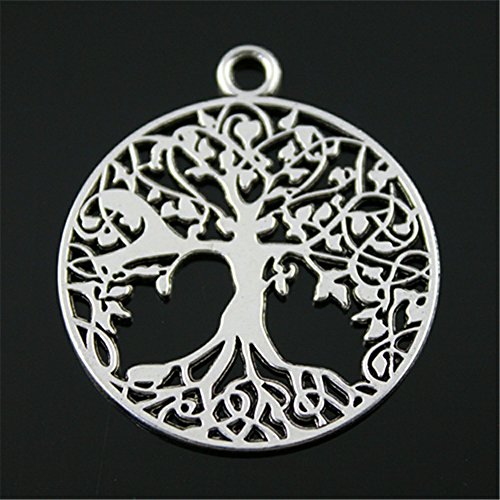 Newme 10pcs Tree Of Life Charms Pendant For Diy Jewelry