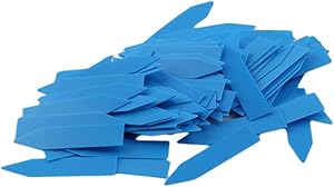 WEILYDF 100 Pieces Plant Labels Simple Colorful Plant Markers Classic Durable Garden Flower Pot Seed Waterproof Plant Tags