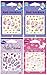 Disney Nail Art stickers Cartoon Decoration Mix 4-Pack (Alice & Sophia & Marie Cat)