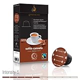 Gourmesso Soffio Cannella (Cinnamon) - 10 Nespresso Compatible Coffee Capsules - Fair Trade