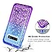 Coolden Case for Galaxy S10 Plus Cases Protective Glitter Case for Women Girls Cute Bling Sparkle Quicksand Heavy Duty Cover Hard Shell Shockproof TPU Case for Samsung Galaxy S10 Plus, Blue Purple