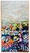 Salutto Women 100% Silk Scarves Monet Iris Garden Painted Scarf (7)