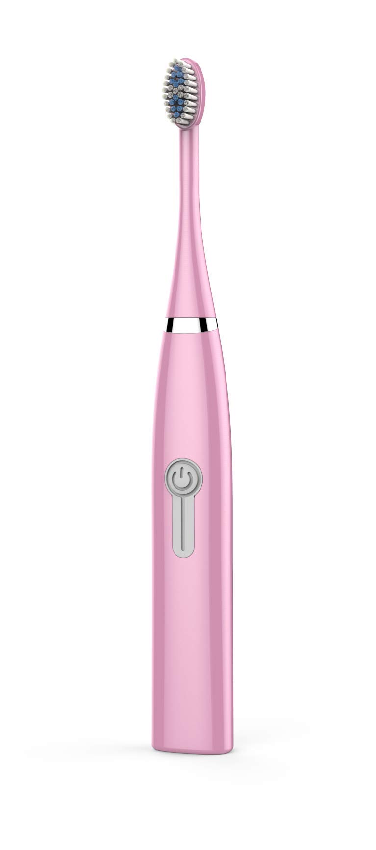 Electric Toothbrush IPX7 Waterproof Whitening Prevent Tooth Decay Removes Plaque with 2 Extra Replacement Brush Heads (Pink)
