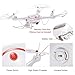 Syma X5UC RC Drone with HD Camera 2.4Ghz RC Quadcopter with Altitude Hold and One Key Take off and Landing, White