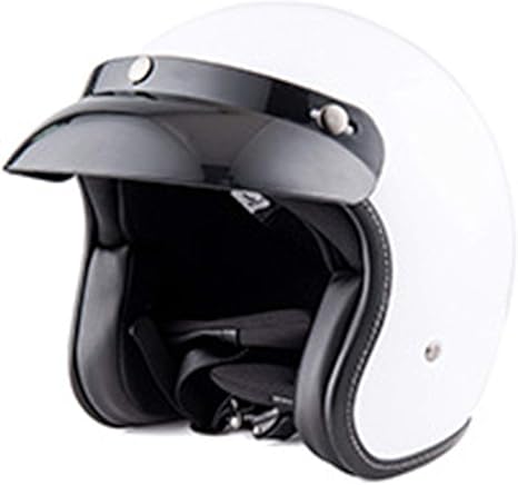 Amazon Co Jp レトロなヘルメット日光保護ヘルメットファッションハーフヘルメットオートバイ自転車用ヘルメットローラースケートヘルメットsg認証 白 白 Xl ホーム キッチン