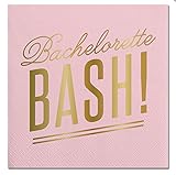 Pink Bachelorette Bash Cocktail Party Napkins - 20 Count