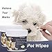 SCOBUTY Pet Eye Wipes,Pet Wipes,Pet Tear Wipes,Natural Tear Eye Stain Remover Pads for Pets, Cleansing Eye Wipes, Pet Soft Grooming Wipes 200 Pads