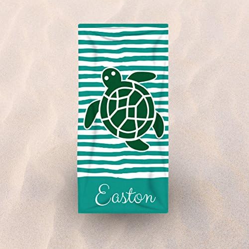 Fyrcracker Custom Jumbo 35"x70" Beach / Pool Towel- Mr. Sea Turtle