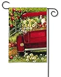 BreezeArt Red Truck Garden Flag #34089