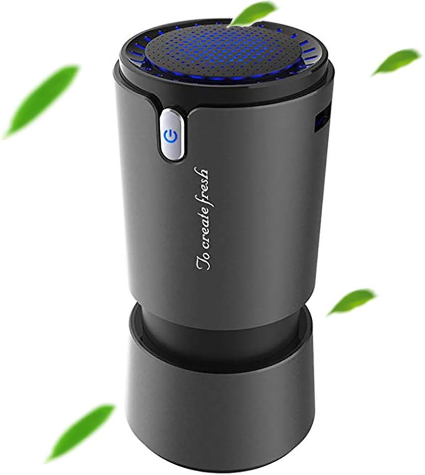 Car Air Purifier,Mini Chargeable Freshener Aroma Humidifier to Negative Ion Odor Purification Suitable for Car Office Bedroom(7272145Mm)