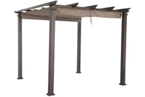 Garden Winds Replacement Canopy Top Cover for Home Depot Hampton Bay GFM00467F Pergola - Standard 350 Fabric Beige