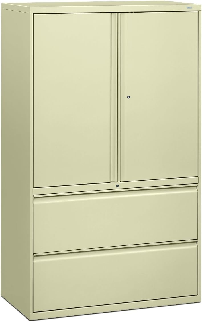 Amazon Com Hon 895lsl 800 Series 42 Inch Storage Cabinet With 2 Drawer Lateral File Putty Furniture Decor