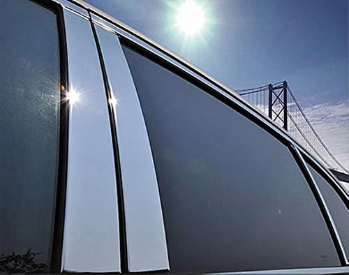 American Dash Exterior Stainless Steel Chrome Pillar Pillars Posts Trim Cover Set for Honda Pilot 2019 2020 2021