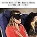 GOSLEEP Travel Pillow - Sleep Mask and Memory Foam Pillow That Prevents Head Bobbing and Blocks Light for Better Sleep During Road and Air Travel - Jet Black