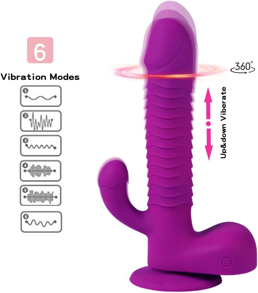 Rabbit Vibrant for Women Rotating Thrusting Rechargeable Waterproof with 6 Speeds