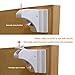IEKA Cabinet Locks,Safety Child Magnetic Cabinet Locks for Cabinets & Drawers,No Tools or Screws Needed,Drill-Free Easy Installation（4 Locks + 2 Keys）