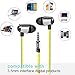 ONSON In-Ear Earbuds Wired Headphones,Remote Control&Microphone Earphone with 3.5MM Jack for iPhone, iPod and iPad, Android Device, Tablet,Mp3 player, CD Player and More,Black+Yellow