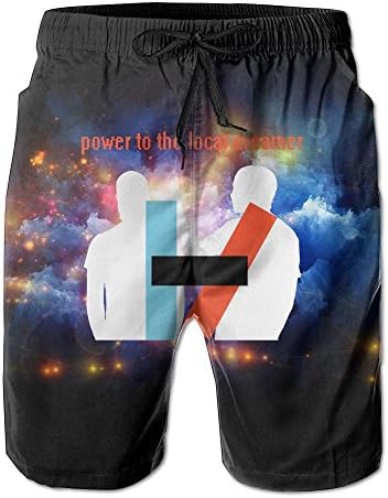 Twenty_One_Pilots_Power_To_The_Local_Dreamer_ man For Surfing Fit Performance Beach Boardshorts Pants
