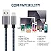 iPhone Charger, Cablex Lightning to USB Cable 3Pack 3FT 6FT 10FT Nylon Braided Charging Cord Compatible with iPhone X 8 8Plus 7 7Plus 6s 6sPlus 6 6Plus SE 5 5s 5c iPad iPod & More (Blue)