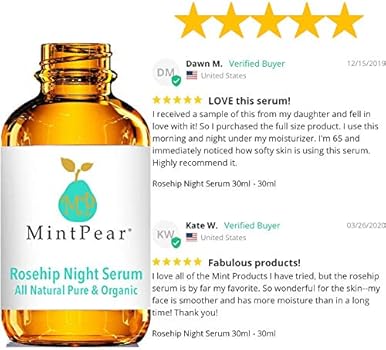 rosehip night serum