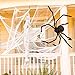 ZDATT 3-Pack Halloween Spider Decorations 55 inch Giant Spider Halloween Spiders Large Outdoor Spider Decoration Yard Spider Halloween Decor Scary Halloween Decoration Fake Large Hairy Spider Props