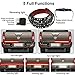 LPENG 60'' double Rows LED Truck Tailgate Light Bar Strip Red/White Reverse Brake Stop Turn Signal Parking Running Weatherproof No-Drill Installation Universal truck car SUV