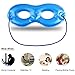 Fitglam Pure Silk Sleep Mask + Reusable Cold/Hot Therapy SPA Gel Eye Mask Set - Improve Sleeping, Alleviate Puffy, Swollen Eyes, Fatigue, Headache and Tension (Black with White Eyelashes & Gel)
