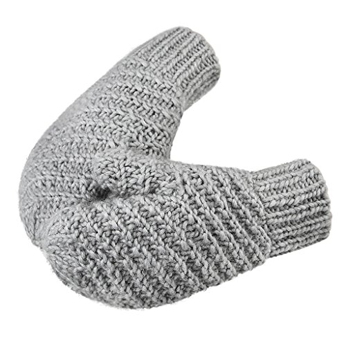 Woman Men Winter Cable Knit Mitten Gloves Thermal Polar Fleece Lined Warm Mittens